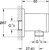 Grohe Relexa Wandaansluitbocht