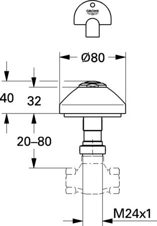 Grohe Opbouwdeel