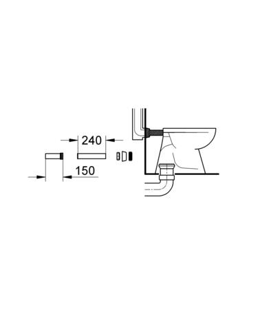 Grohe Inlaatgarnituur