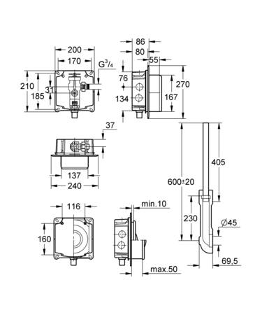 Grohe Wc-Drukspoeler