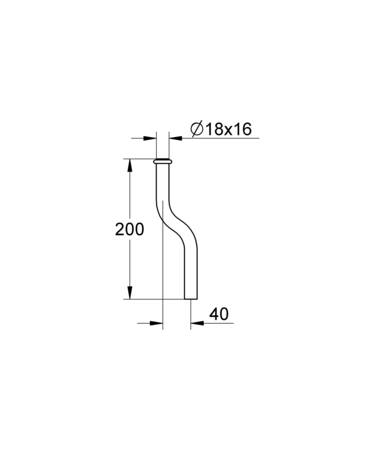 Grohe Urinoirspoelpijp