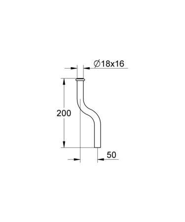 Grohe Urinoirspoelpijp