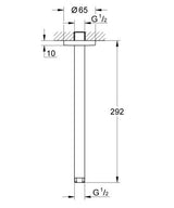 Grohe Rainshower Douchearm Plafond 292 Mm