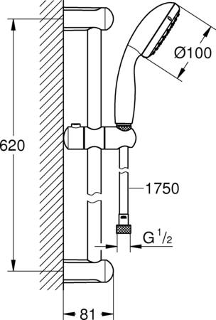 Grohe Essentials Handdoekhouder