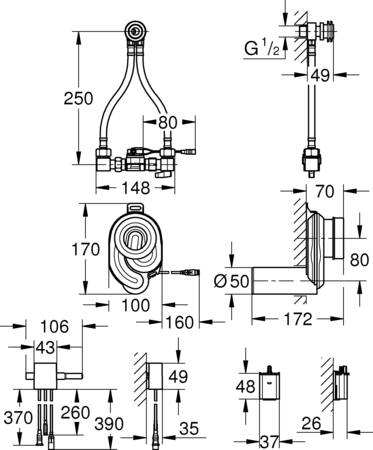 Grohe Temperatuurgestuurde Urinoirspoeler