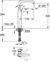 Grohe Essence Wastafelmengkraan;Xl-Size