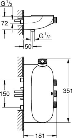 Grohe Quickfix Vitalio Comfort 100 Doucheset 2 Stralen