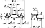 Grohe Rainshower Mono 360 Hoofddoucheset 450 Mm 1 Straalsoort