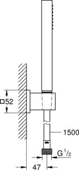 Grohe Quickfix Vitalio Comfort 100 Doucheset 2 Straalsoorten