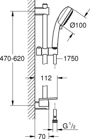 Grohe Rainshower Duo 360 Hoofddoucheset 450 Mm 2 Straalsoorten