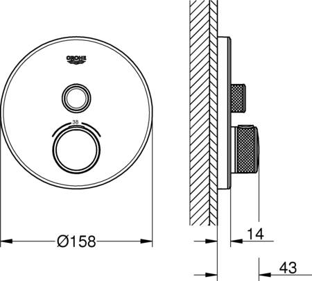 Grohe Grohtherm Smartcontrol Thermostatische Mengkraan