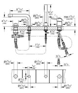 Grohe Concetto Viergats Badrandcombinatie