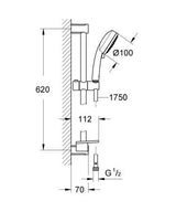 Grohe Tempesta Cosmopolitan 100 Doucheset 4 Straalsoorten