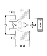 Grohe Inbouw Kraanhuis 1/2&quot; Longlife