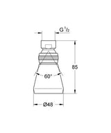 Grohe Relexa Plus 50 Hoofddouche 1 Straalsoort