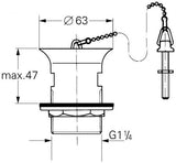 Grohe Afvoergarnituur