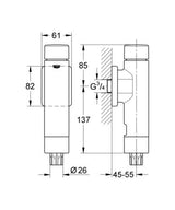 Grohe Rondo A.s. Wc-Drukspoeler