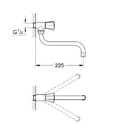 Grohe Costa L Tapkraan 1/2&quot;