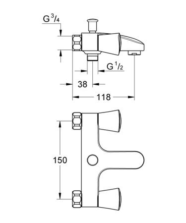 Grohe Costa S Badmengkraan