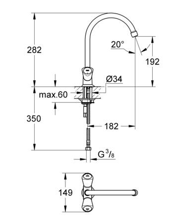 Grohe Costa S Keukenmengkraan