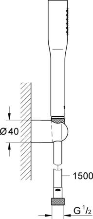 Grohe Quickfix Vitalio Get Stick Doucheset 1 Straal