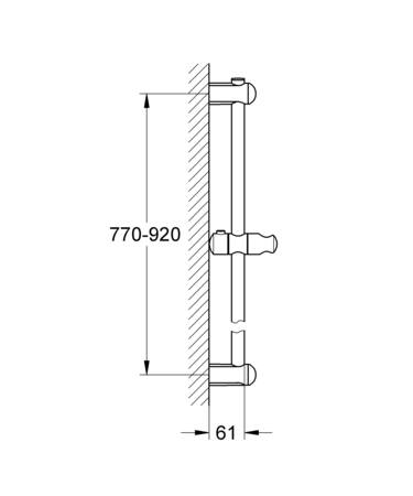 Grohe Euphoria Glijstang 900 Mm