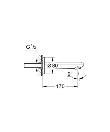 Grohe Eurodisc Cosmopolitan Baduitloop