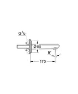 Grohe Eurodisc Cosmopolitan Baduitloop