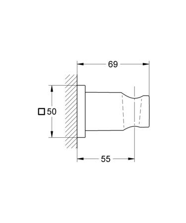 Grohe Rainshower Wanddouchehouder