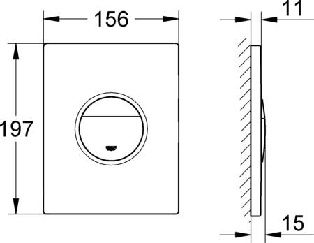 Grohe Quickfix Sail Bedieningsplaat