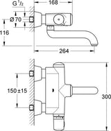 Grohe Precision Start Thermostatische Badmengkraan