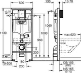 Grohe Rapid Sl Wc Element 113 M Installatiehoogte Aansluiting Externe Geu