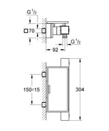 Grohe Grohtherm Cube Thermostatische Douchemengkraan