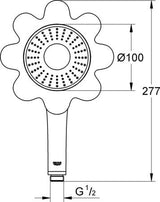 Grohe Rainshower Cosmopolitan 400 Hoofddouche 1 Straalsoort