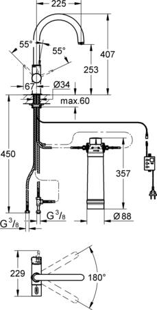 Grohe Quickfix Vitalio Go 100 Doucheset 1 Straalsoort