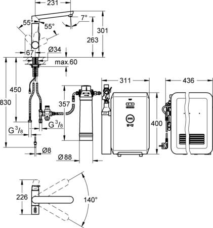 Grohe Minta Keukenmengkraan