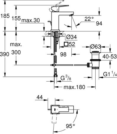 Grohe Baucosmopolitan Multi-Handdoekrek