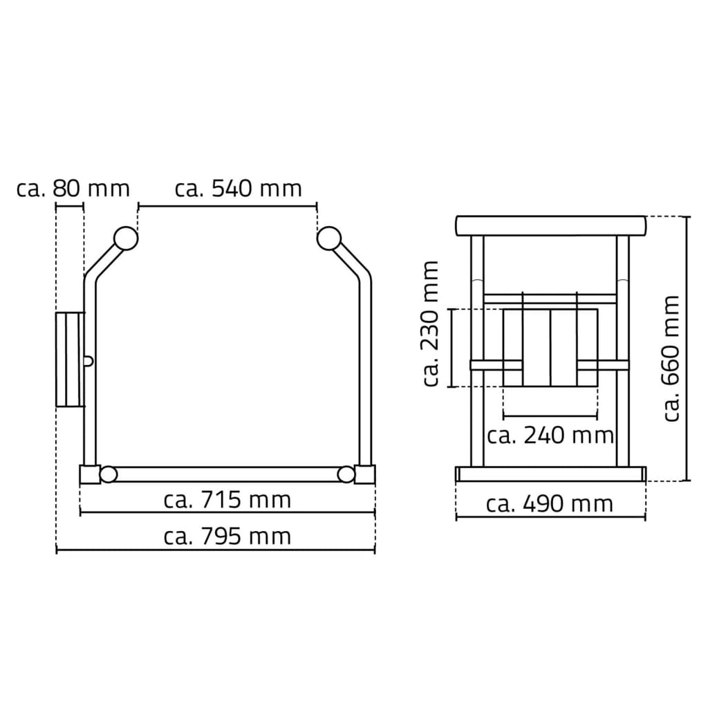 Ridder Toiletgreep Mobiel 150 Kg Wit A0110101