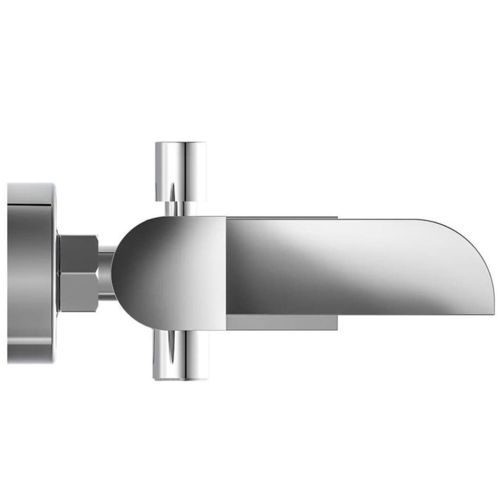 Schütte Badmengkraan Met Watervaluitloop Idrovia Chroomkleurig
