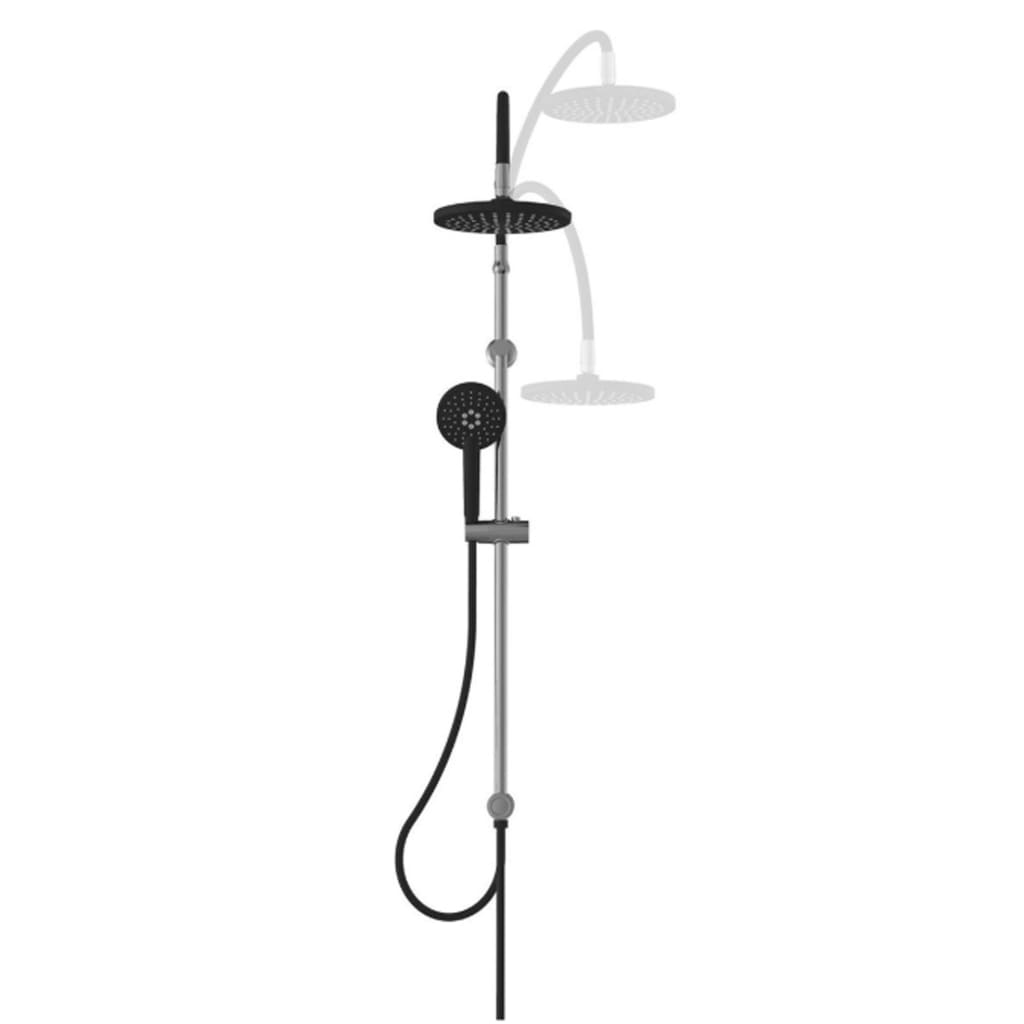 Schütte Regendoucheset Matao Rain Chroomkleurig-Matzwart