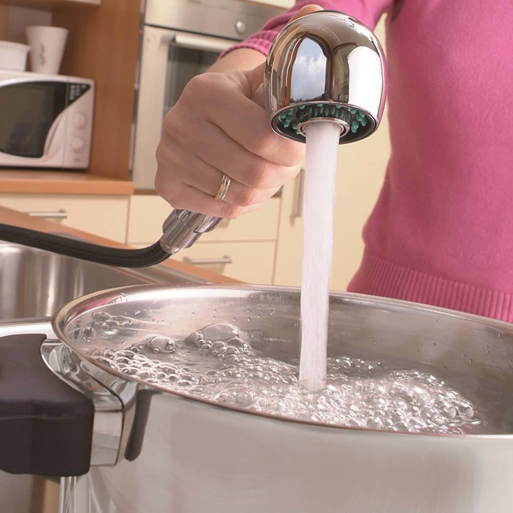Schütte Eenknopsmengkraan Met Uittrekbare Uitloop Ultra Chroomkleurig