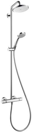 Hansgrohe Hg Showerpipe Croma 220 For Shower Chrome With Thermostat Mixer