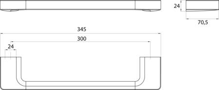 Emco Trend Badgreep 300Mm Chroom