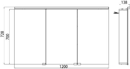 Emco Flat Wastafel Spiegelkast