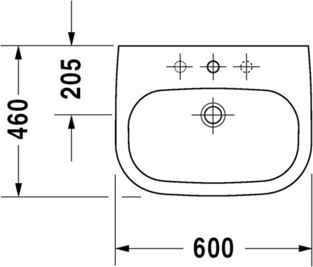 Duravit Dura Wst 60 M Ovl 3Krg W