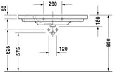 Duravit D-Code Wastafel Wit Hoogglans 1050 Mm