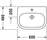 Duravit D-Code Wastafel Wit Hoogglans 600 Mm