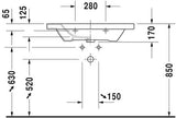 Duravit Durastyle Wastafel Wit Hoogglans 800 Mm