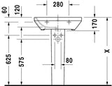 Duravit Durastyle Wastafel Wit Hoogglans 600 Mm