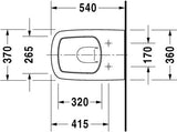 Duravit Durastyle Wandwc Wit Hoogglans 540 Mm